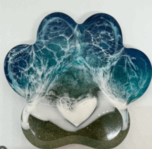 pet memorial gift pawprint